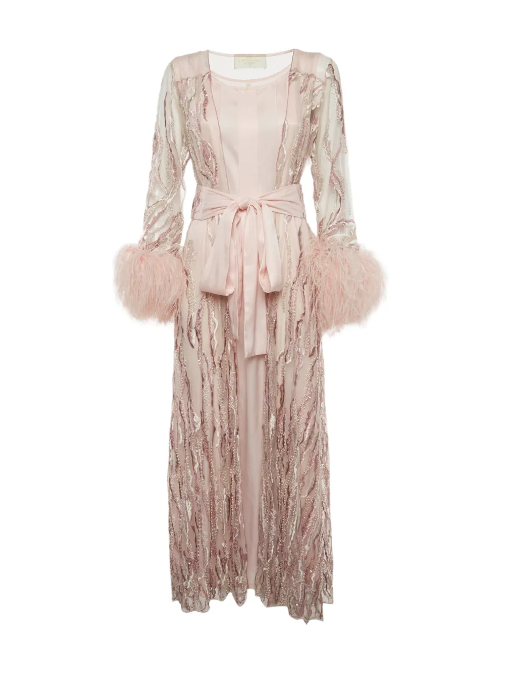 Reem Al Dhaheri embellished-detail kaftan - Rosa