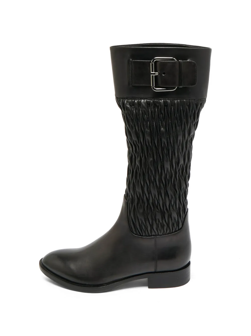 Gucci Pre-Owned ruched buckle-detail boots - Schwarz