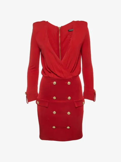 Balmain Pre-Owned double-breasted mini dress