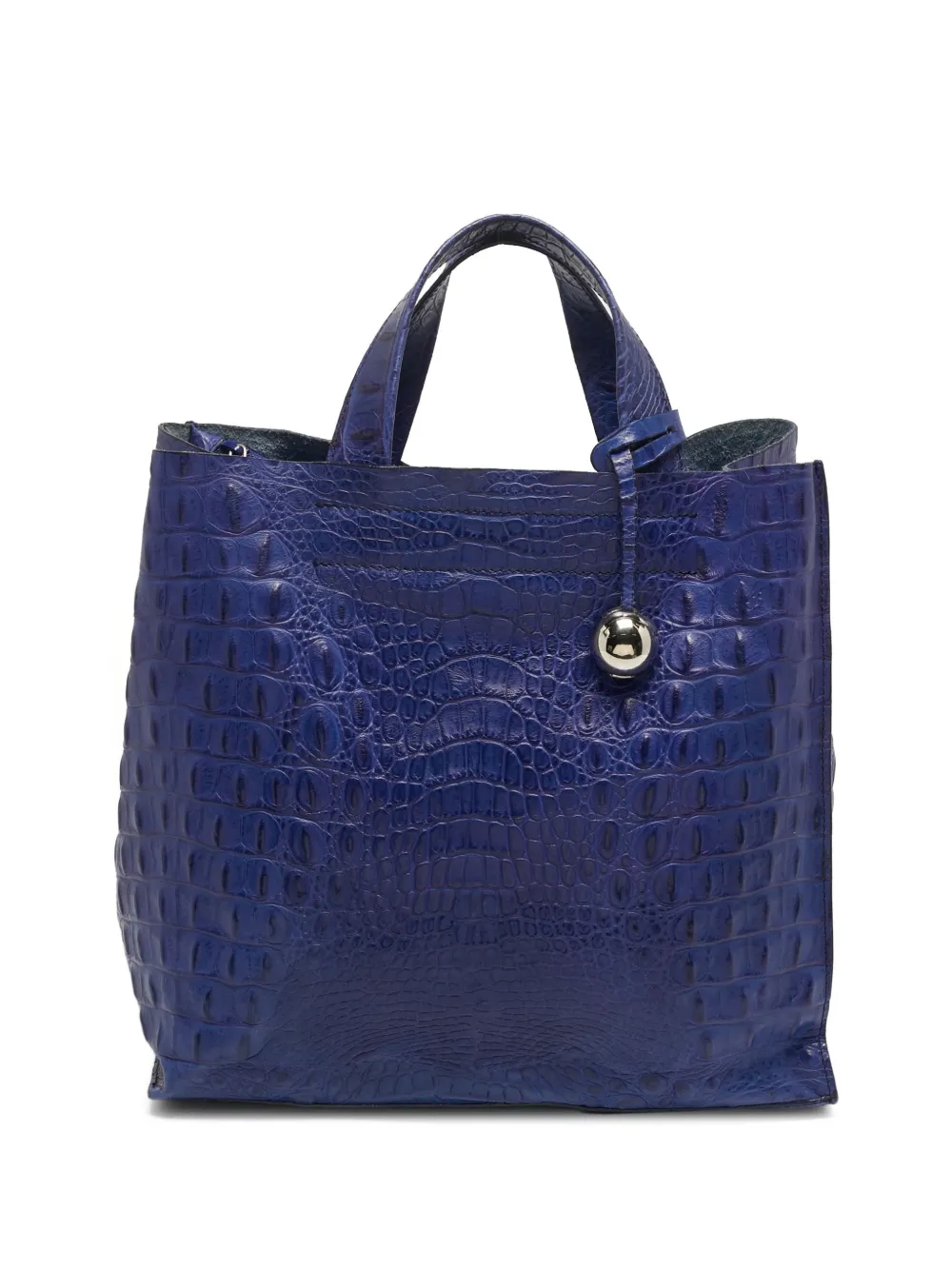 Furla Divide It croc-embossed tote bag - Blu
