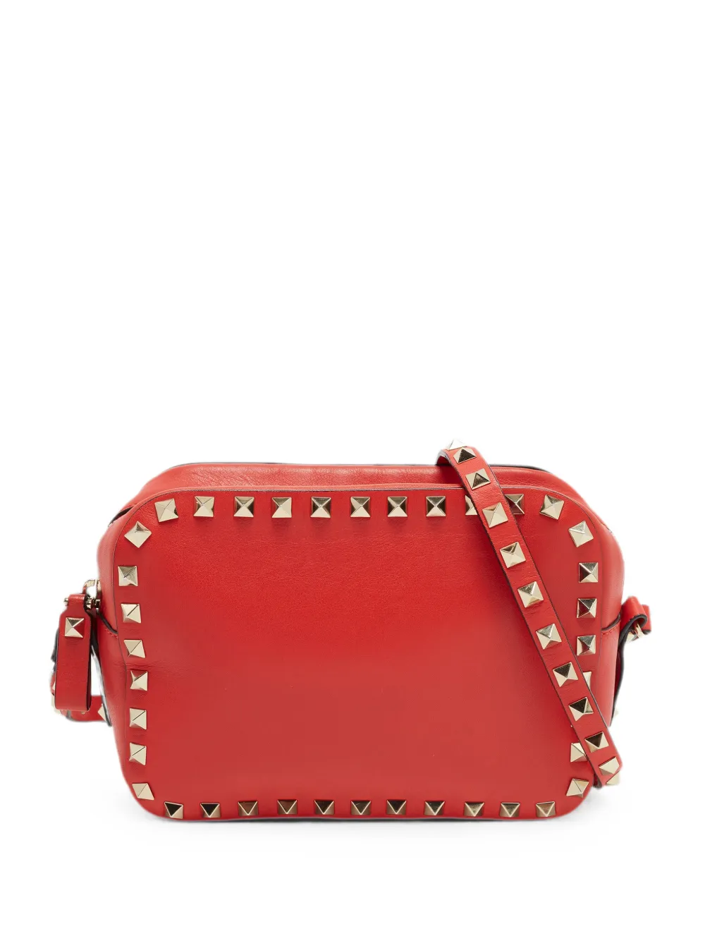 Valentino Garavani Pre-Owned Rockstud leather cross body bag - Rosso