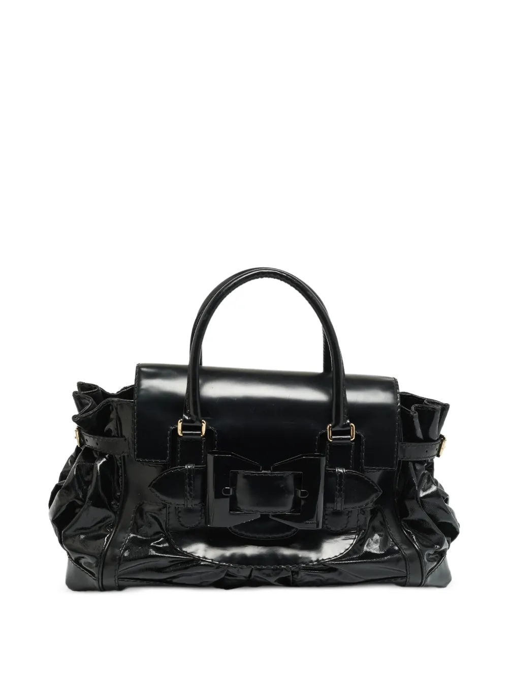 Gucci Pre-Owned large Dialux Queen tote bag - Nero