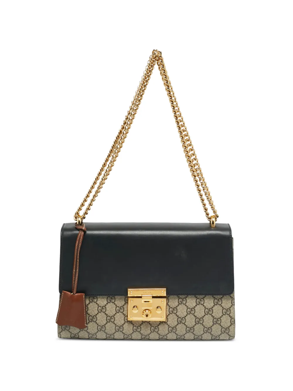 Gucci Pre-Owned medium Padlock GG Supreme shoulder bag - Toni neutri