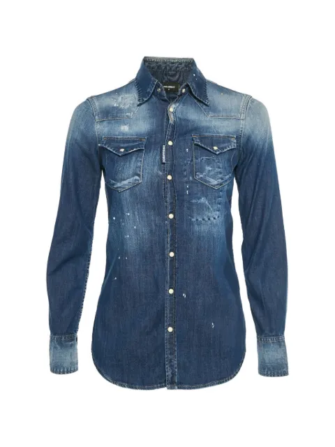 DSQUARED2 distressed denim shirt