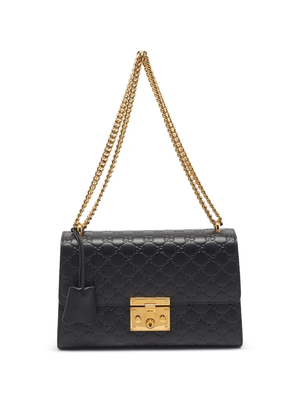 Gucci Pre-Owned Padlock Guccissima shoulder bag - Nero