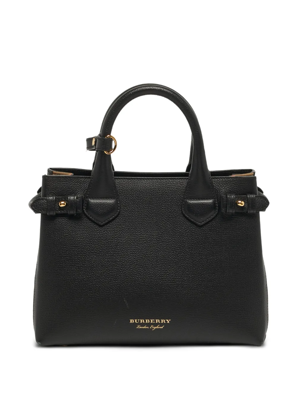 Burberry Pre-Owned small Banner leather tote bag - Nero