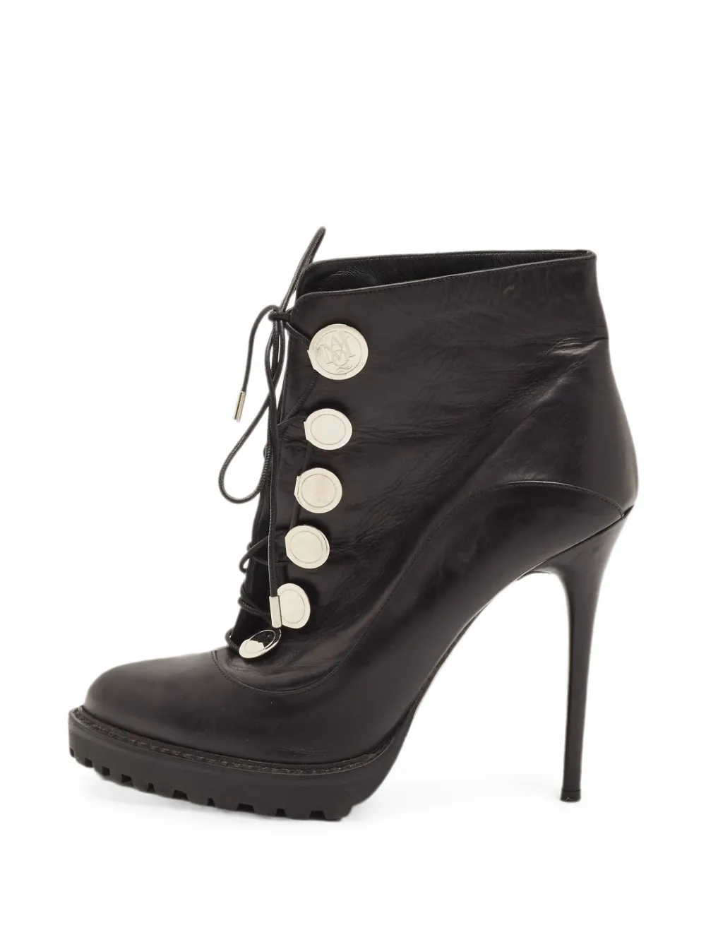 Alexander McQueen Pre-Owned leather ankle boots - Black