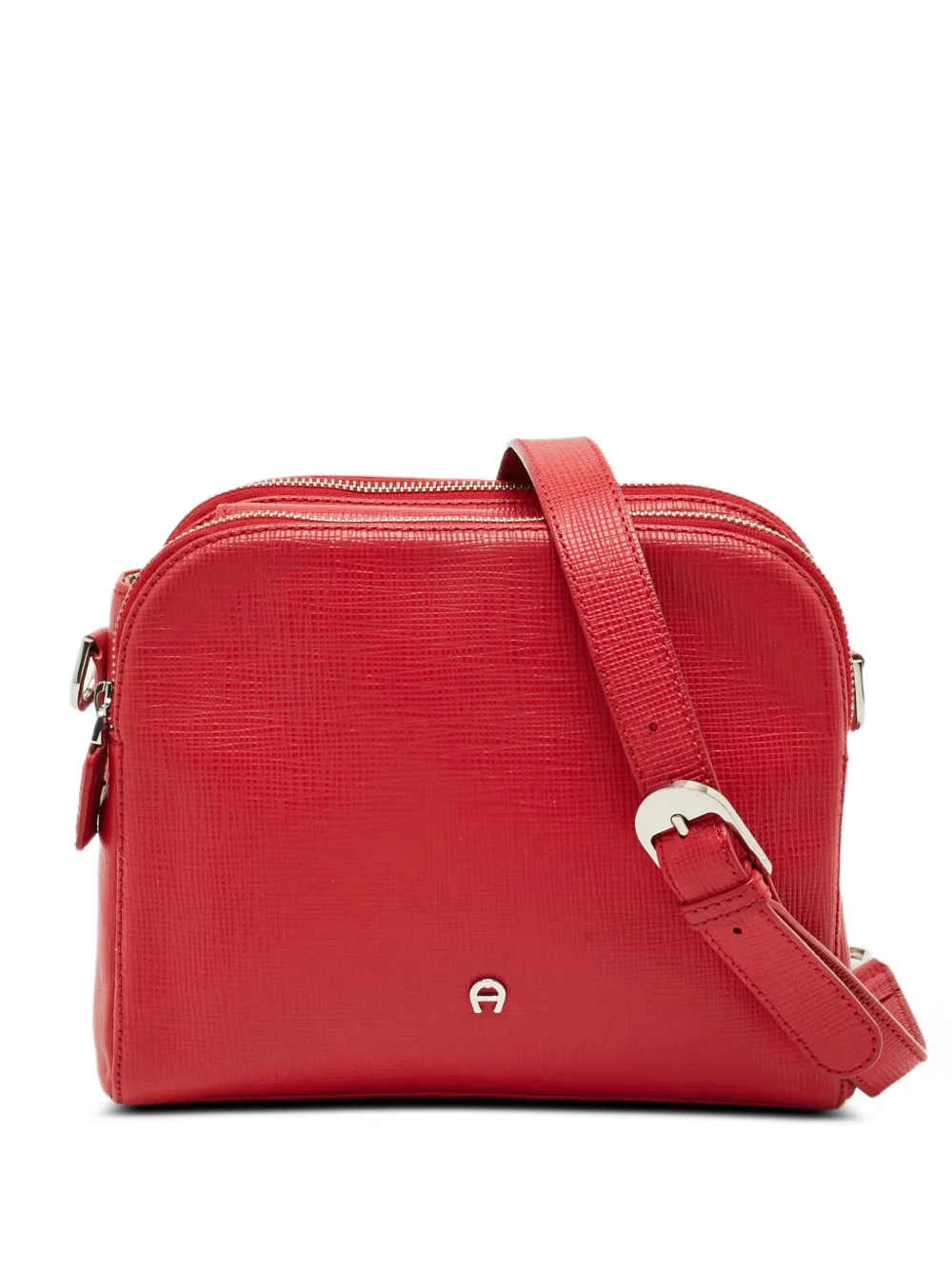 Aigner Kids double-zip shoulder bag - Rosso