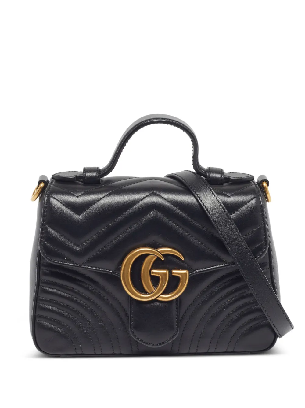 Gucci Pre-Owned Borsa tote GG Marmont matelassé - Nero