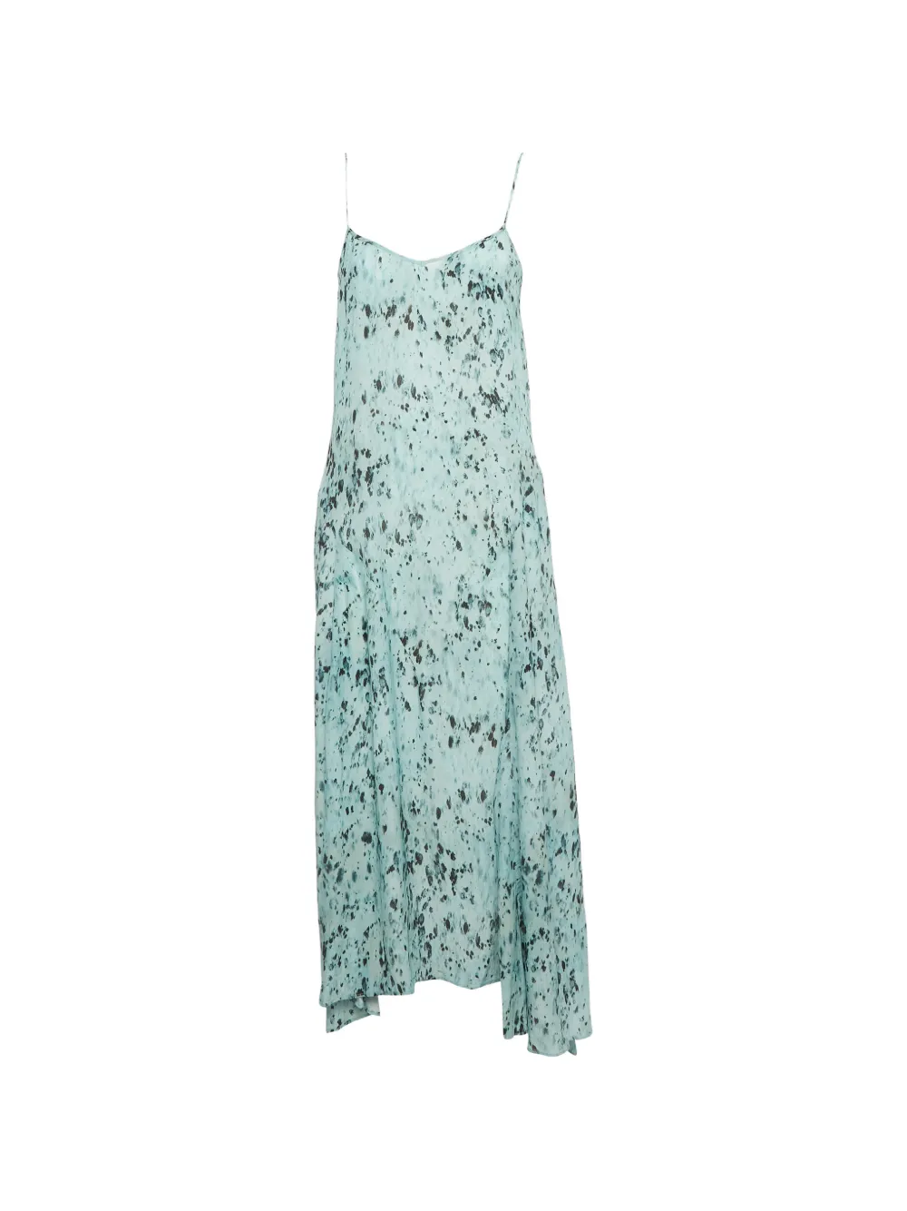 AllSaints Eli Yermo midi abstract-print dress - Blau
