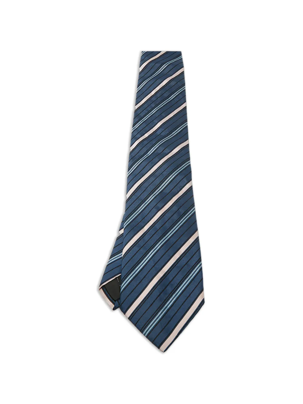S.T. Dupont striped silk tie - Blu