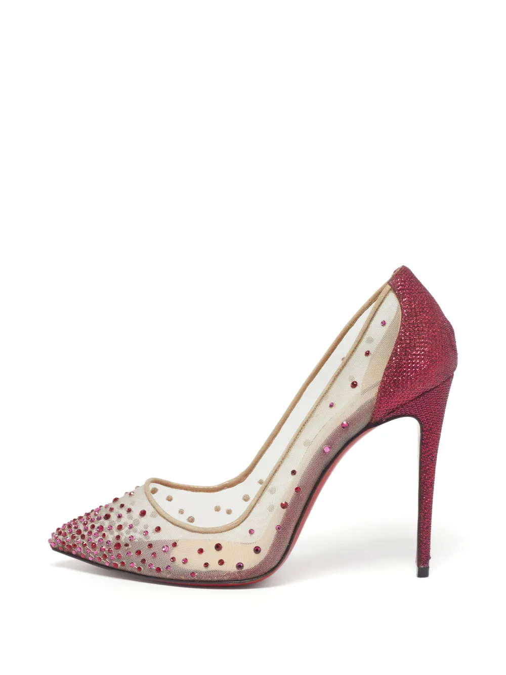 Christian Louboutin Pre-Owned Follies strass-embellished heeled pumps - Rosa