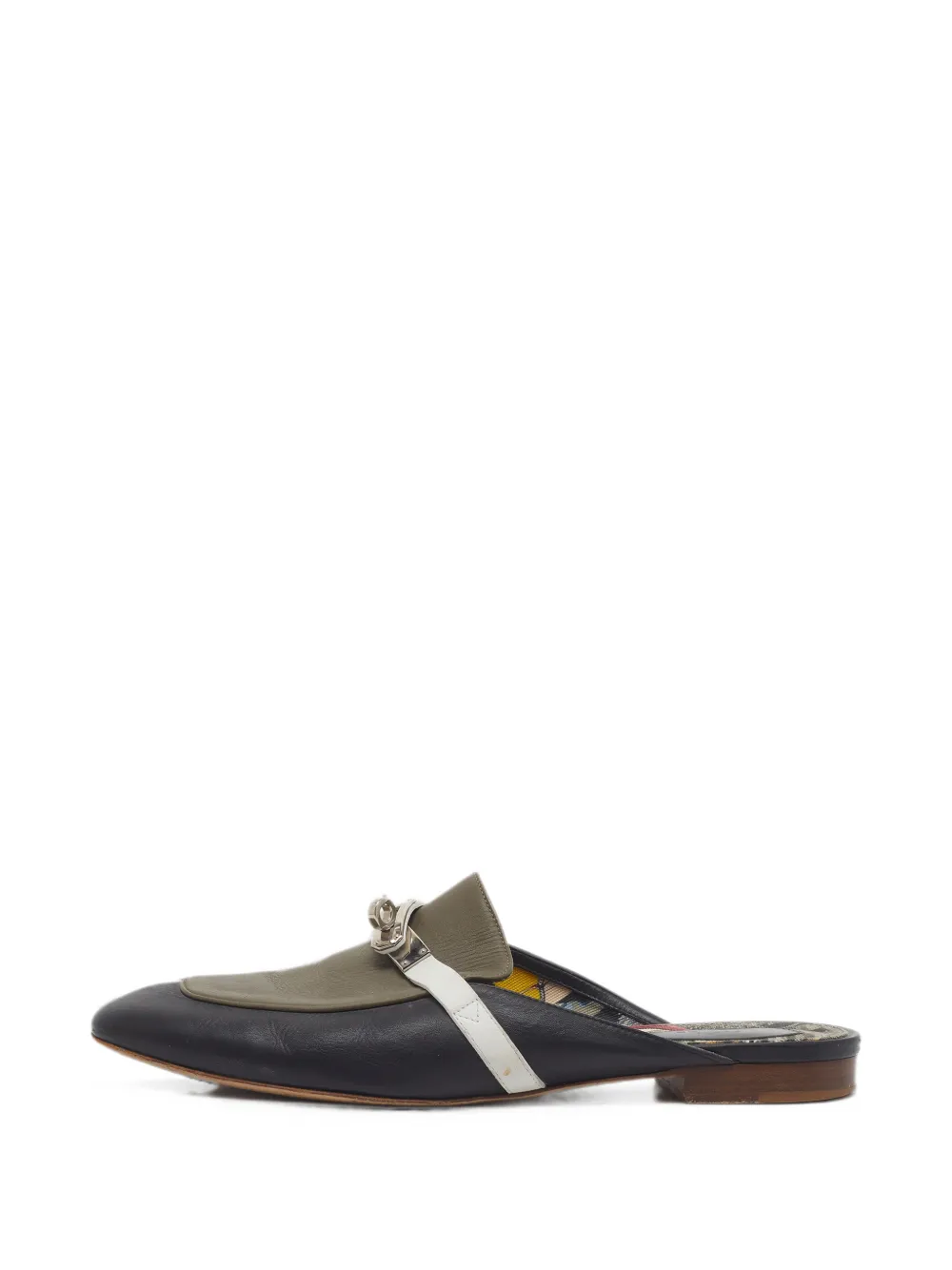 Hermès Pre-Owned Mules Oz Kelly con fibbia - Nero