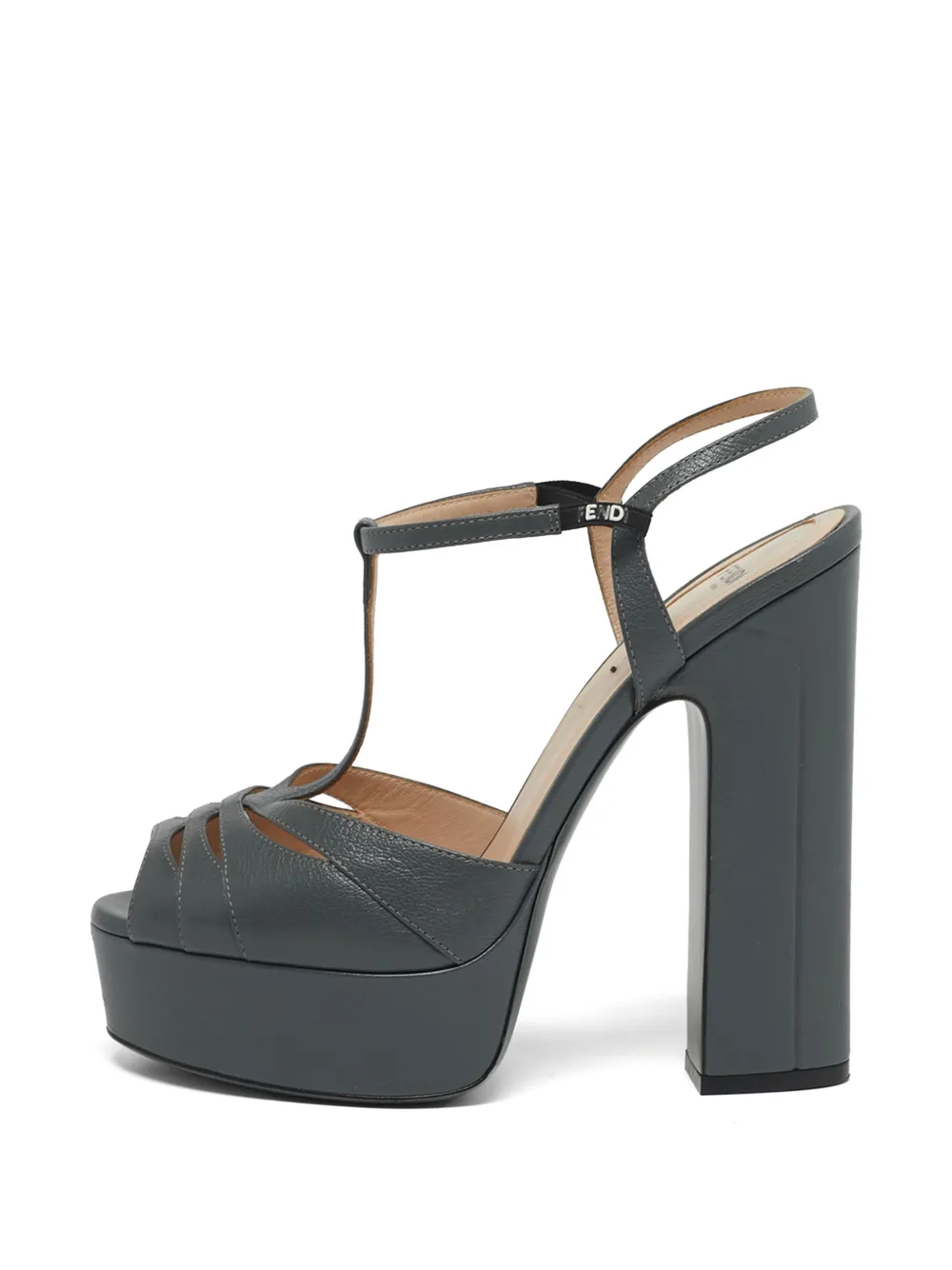Fendi Pre-Owned Sandali con cinturino a T - Grigio