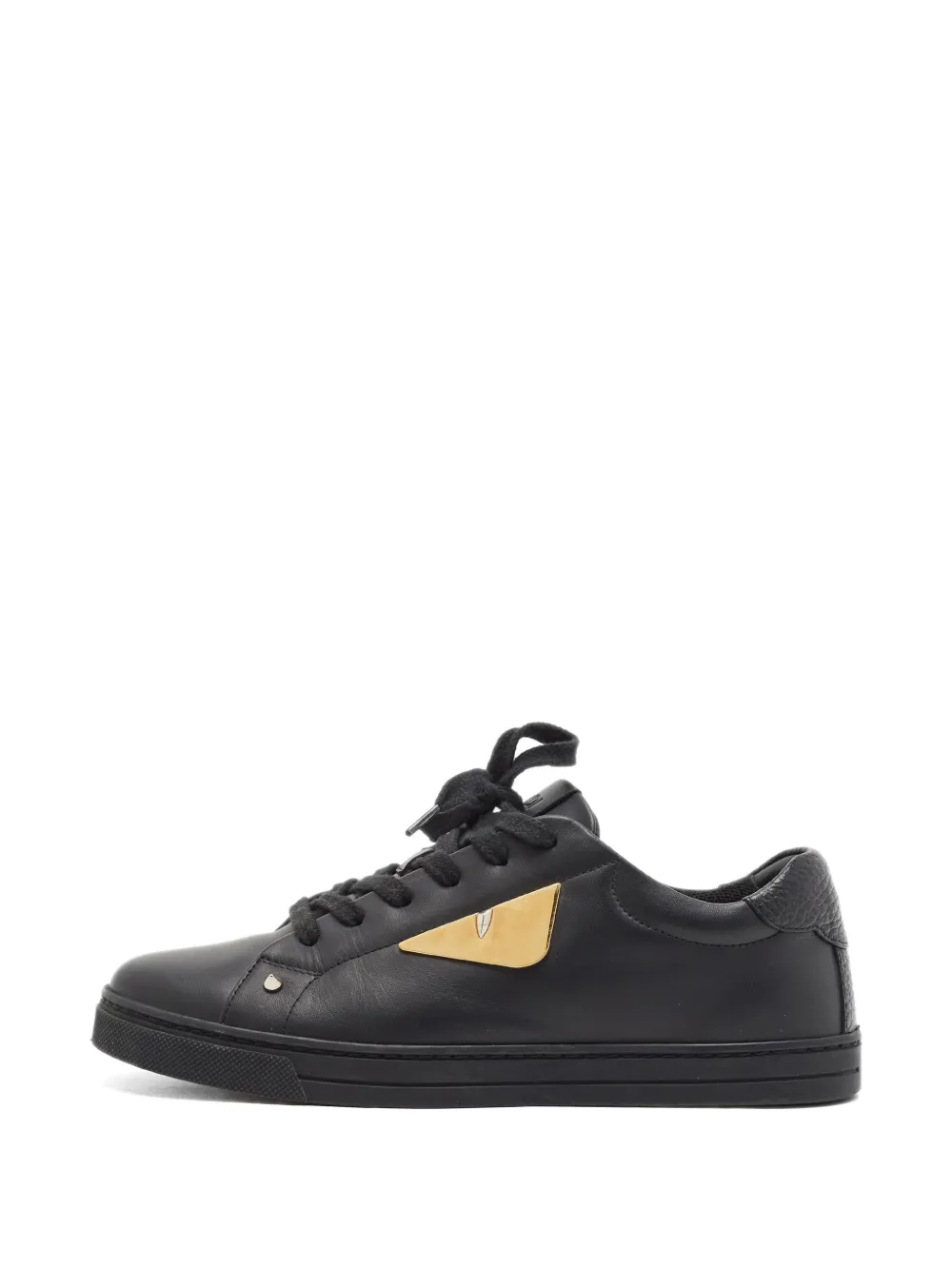 Fendi Pre-Owned Monster Sneakers aus Wildleder - Schwarz