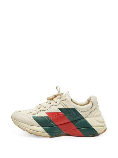 Gucci Pre-Owned Rhyton logo-print low-top sneakers