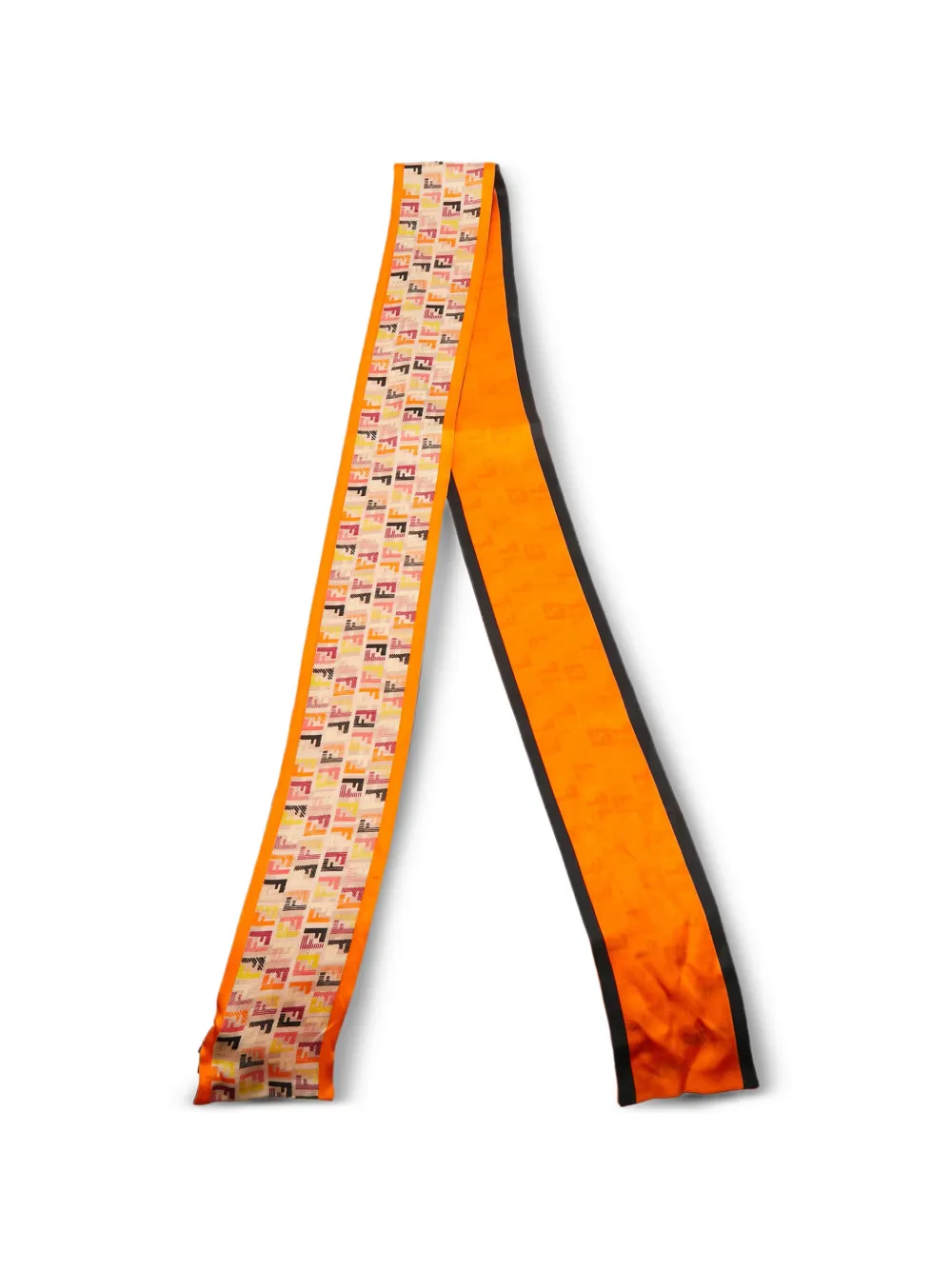 Fendi Pre-Owned Foulard con stampa Zucchino - Arancione