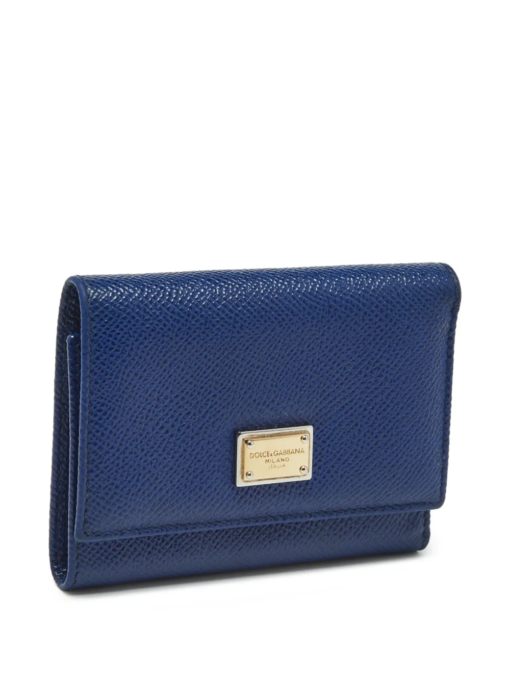 Dolce & Gabbana Pre-Owned logo-plaque trifold wallet - Blu