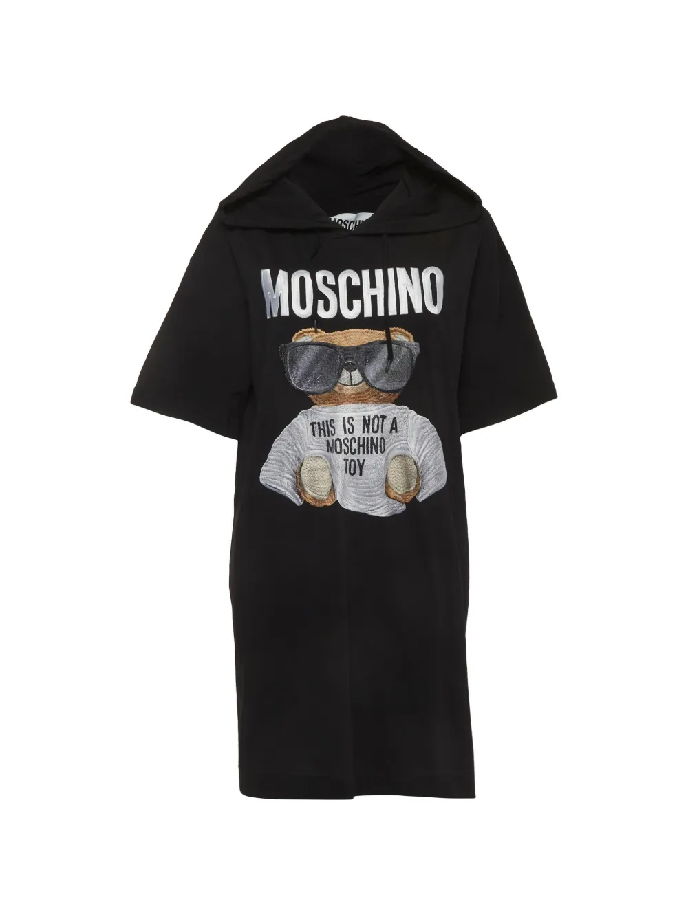 Moschino Pre-Owned Abito corto Teddy Bear con ricamo - Nero