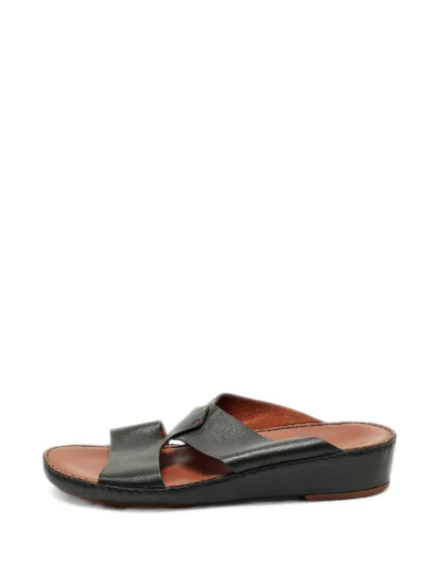 Loro Piana Pre-Owned Ox slide sandals