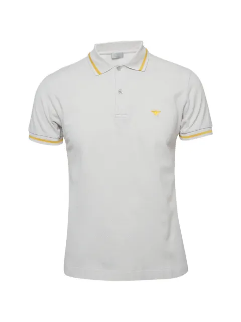Christian Dior Pre-Owned bee-embroidered pique polo shirt