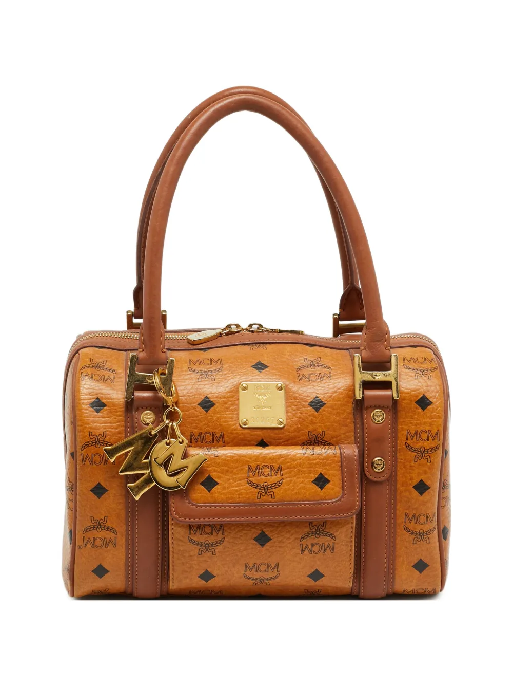 MCM Pre-Owned Boston Visetos tote bag - Brown