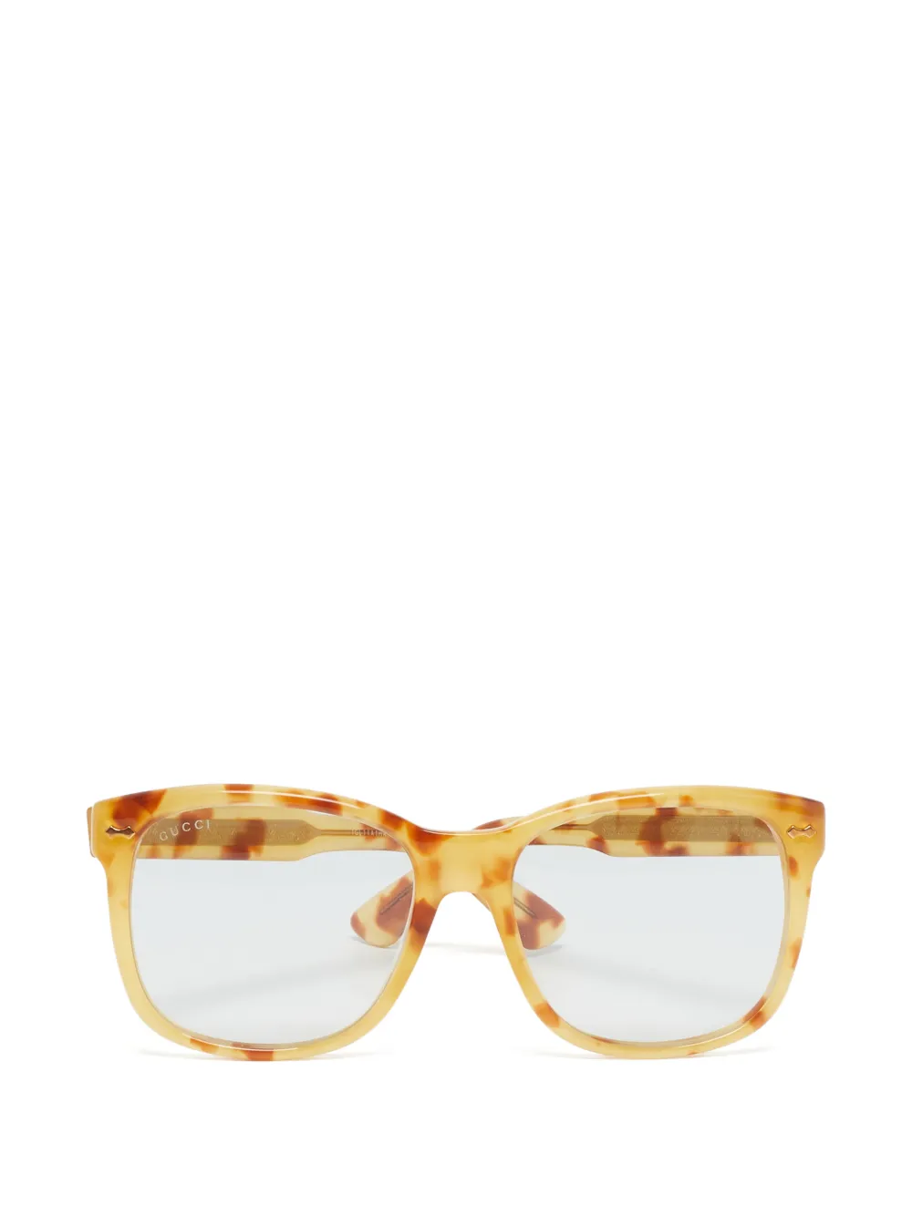 Gucci Pre-Owned square-frame glasses - Marrone