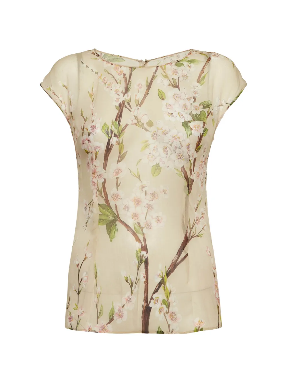 Dolce & Gabbana Pre-Owned floral-print chiffon blouse - Toni neutri