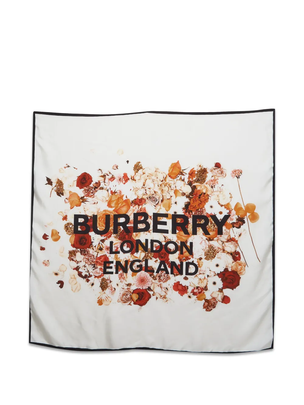 Burberry Pre-Owned floral-print scarf - Bianco