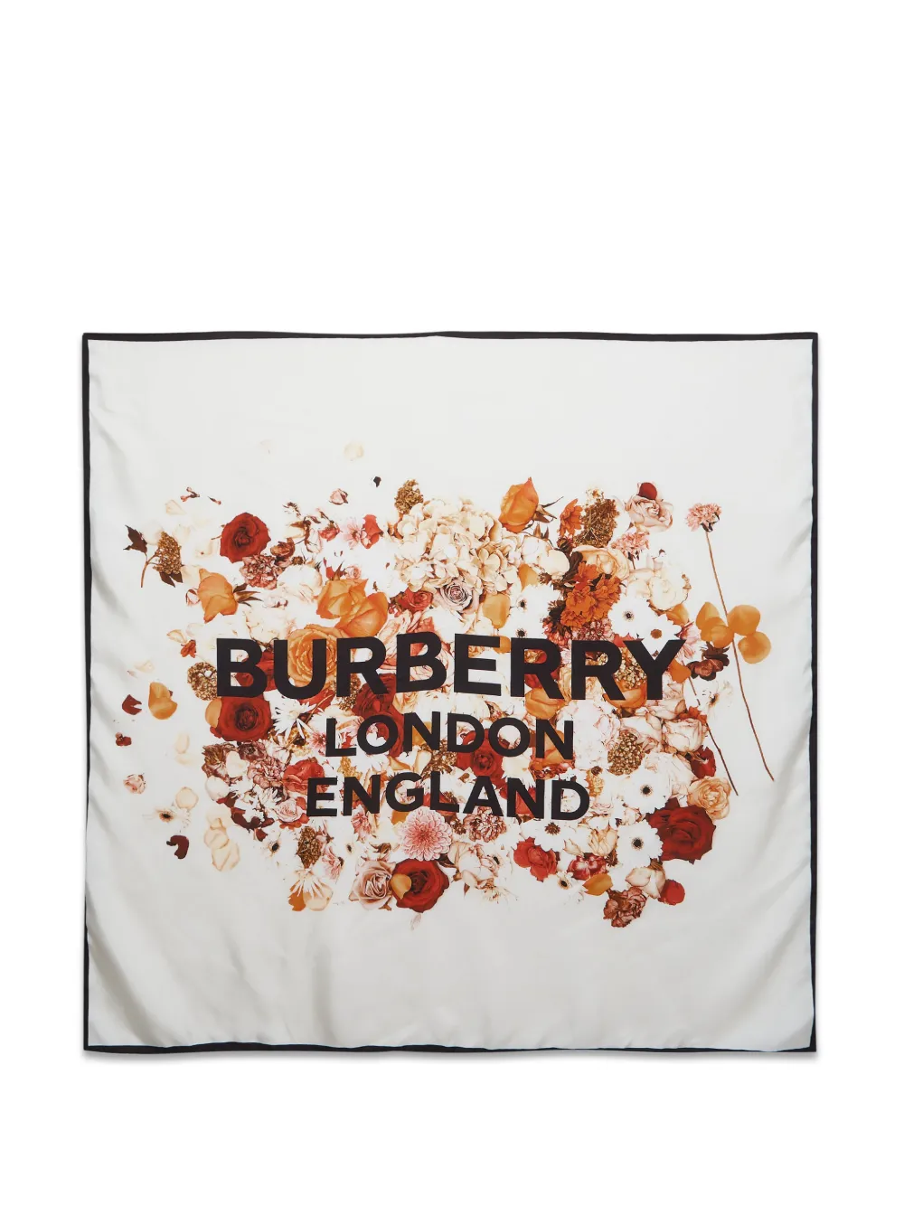 Burberry Pre-Owned floral-print scarf - Bianco
