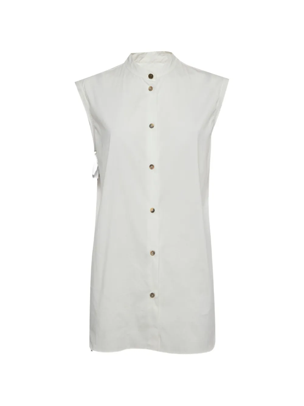 Lanvin Pre-Owned sleeveless button-front shirt - Bianco