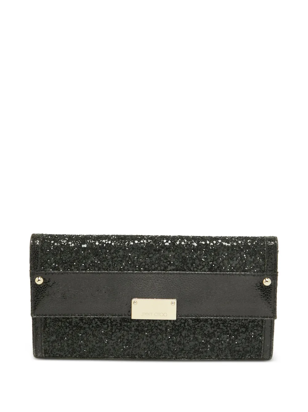 Jimmy Choo Pre-Owned pochette Reese à paillette - Noir