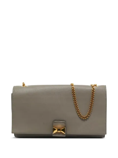 Chloé Pre-Owned bow-detail leather clutch