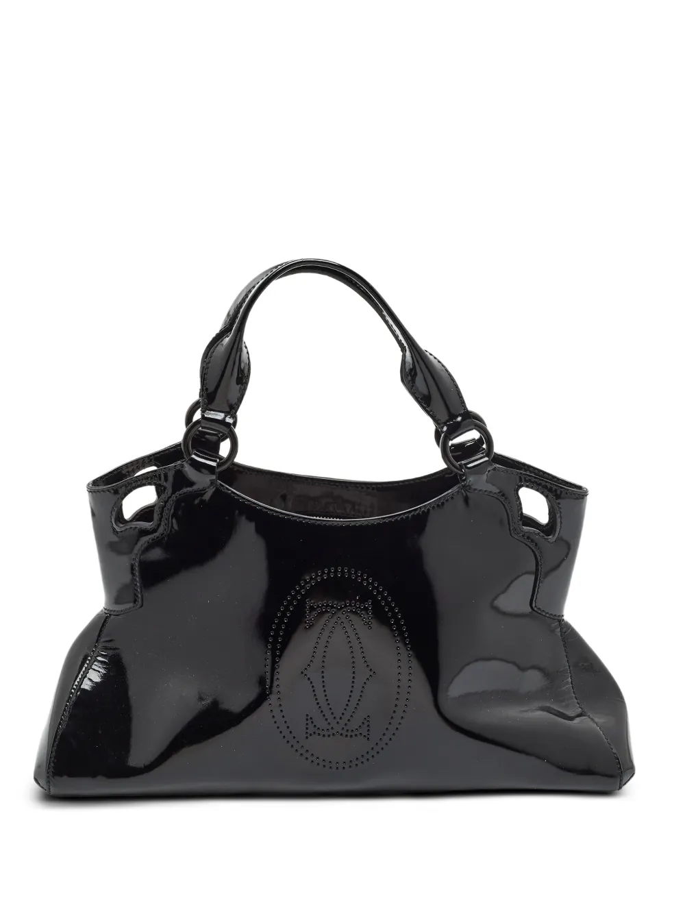 Cartier Marcello patent leather tote bag - Schwarz