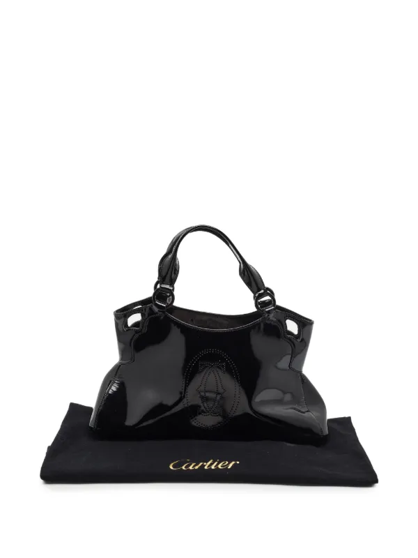 Cartier Marcello レザーハンドバッグ | ブラック | FARFETCH JP