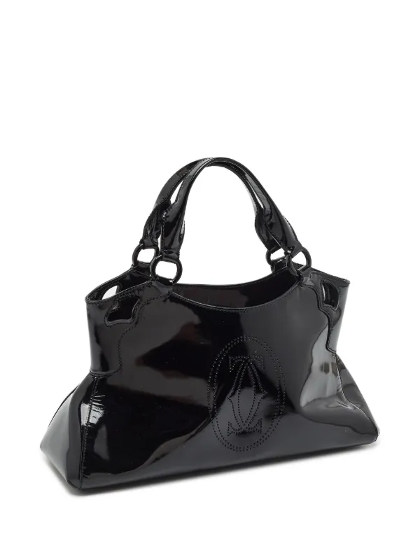 Cartier Marcello レザーハンドバッグ | ブラック | FARFETCH JP