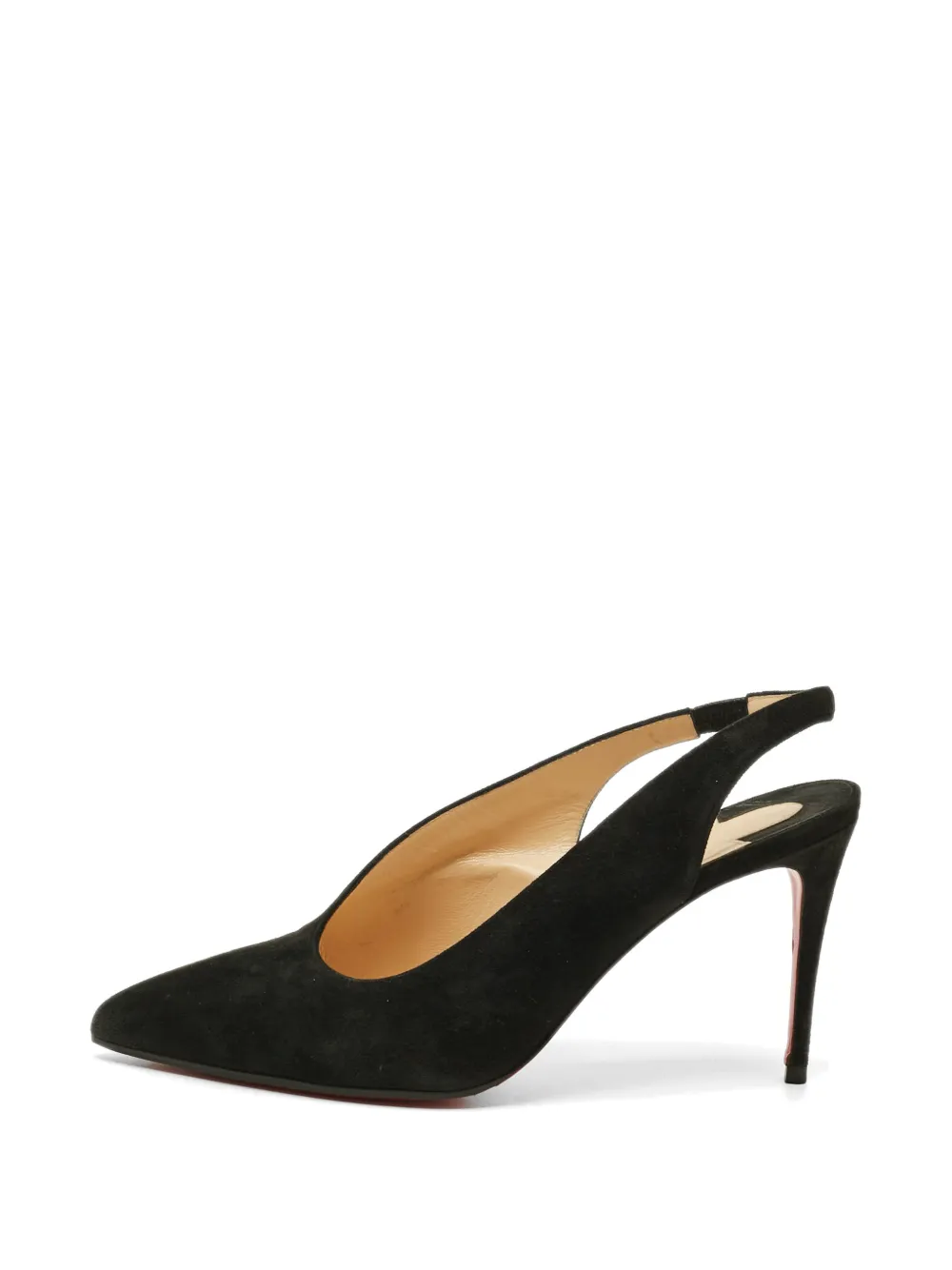 Christian Louboutin Pre-Owned Rivafish asymmetric slingback pumps - Schwarz