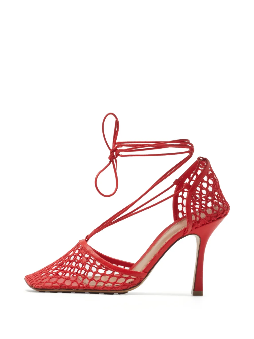 Bottega Veneta Pre-Owned Stretch ankle-wrap pumps - Rosso