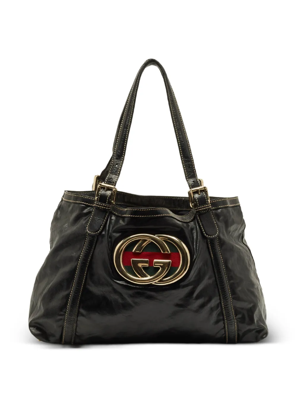 Gucci Pre-Owned Dialux Britt medium tote bag - Nero