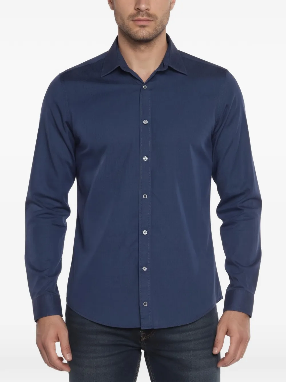 Gucci Pre-Owned monogram-jacquard shirt - Blu