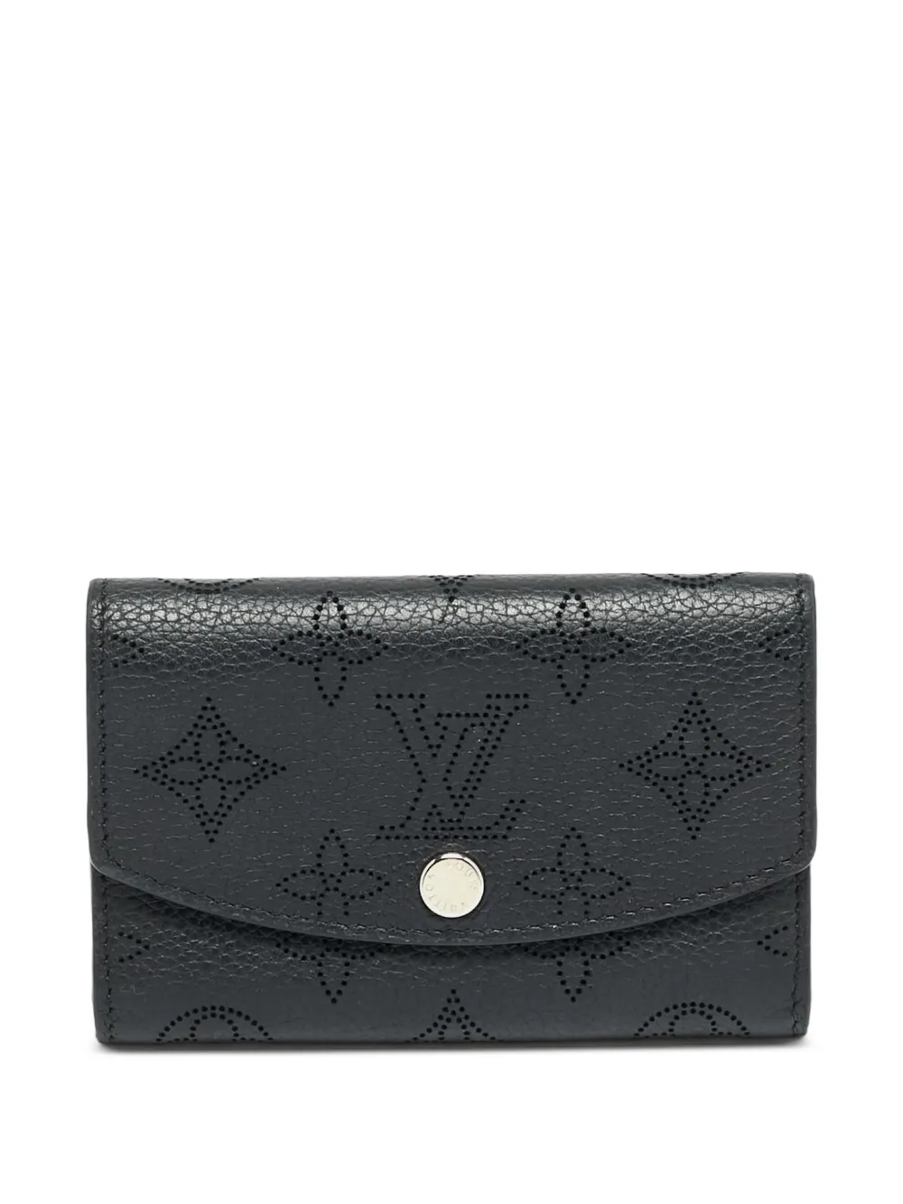 Louis Vuitton Pre-Owned 2017 Anae Monogram Mahina coin purse - Nero