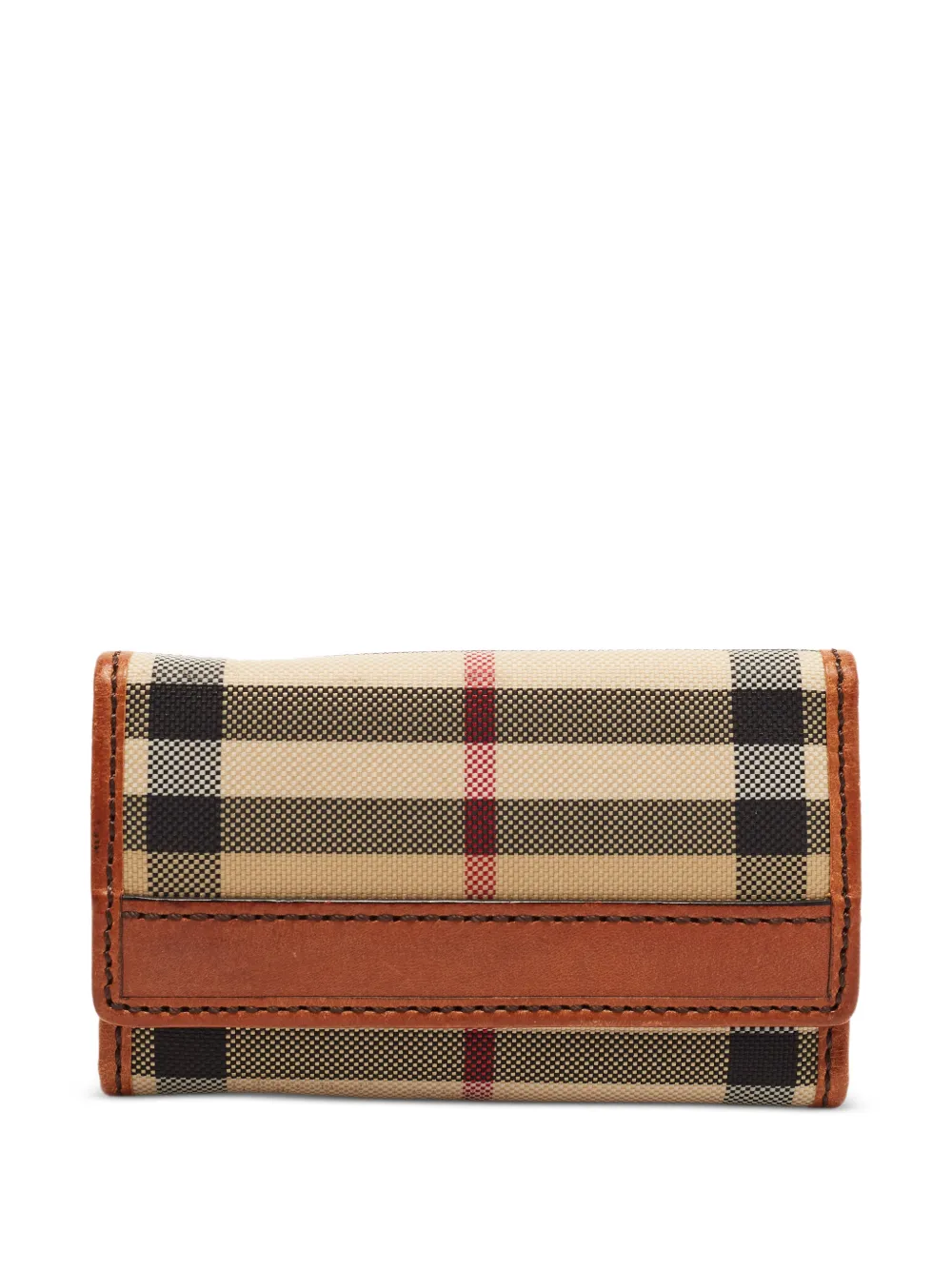 Burberry Pre-Owned Haymarket key holder - Toni neutri