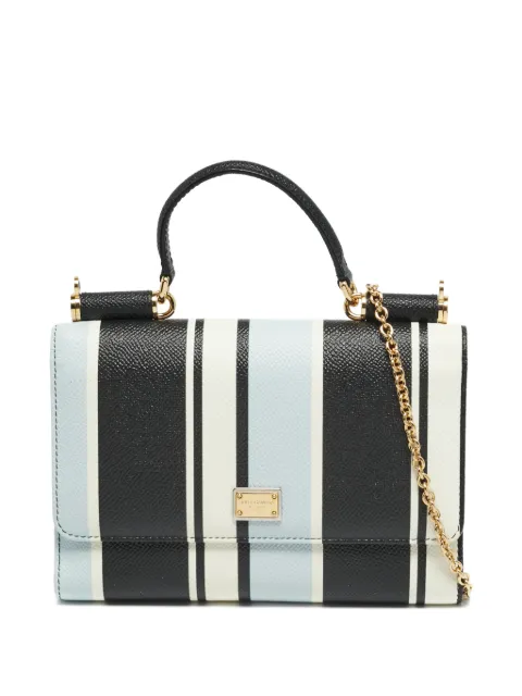 Dolce & Gabbana Pre-Owned Sicily striped-wallet on chain