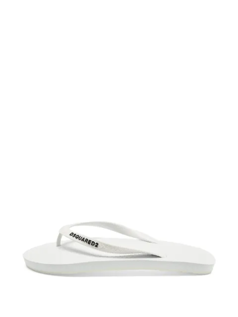 DSQUARED2 logo flip flops