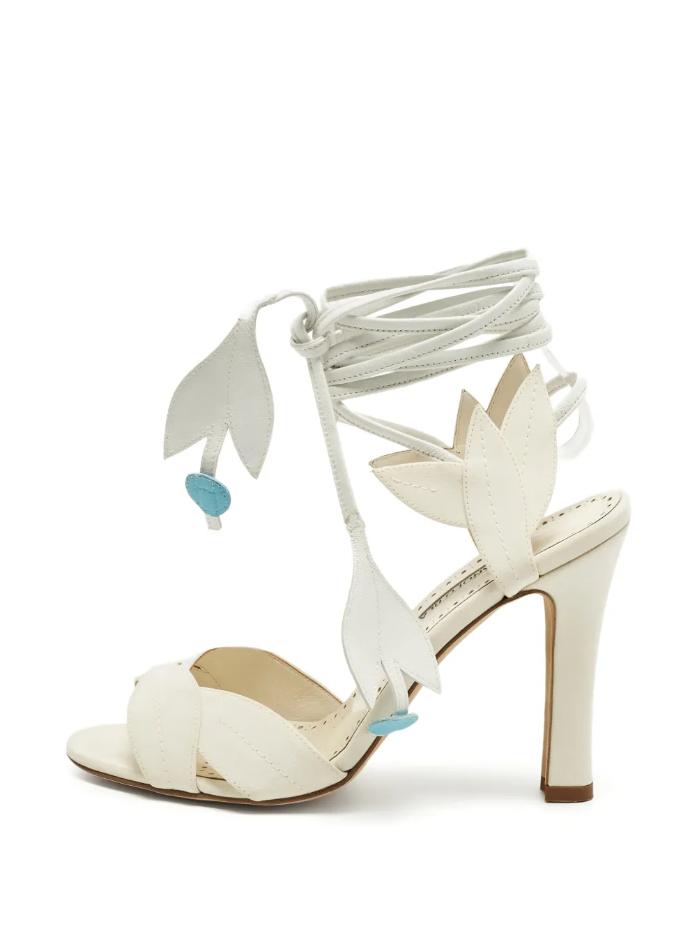 Manolo Blahnik Ossie 23 ankle strap sandals - Weiß