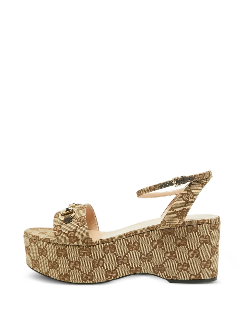 Gucci Pre-Owned GG-pattern sandals - Nude