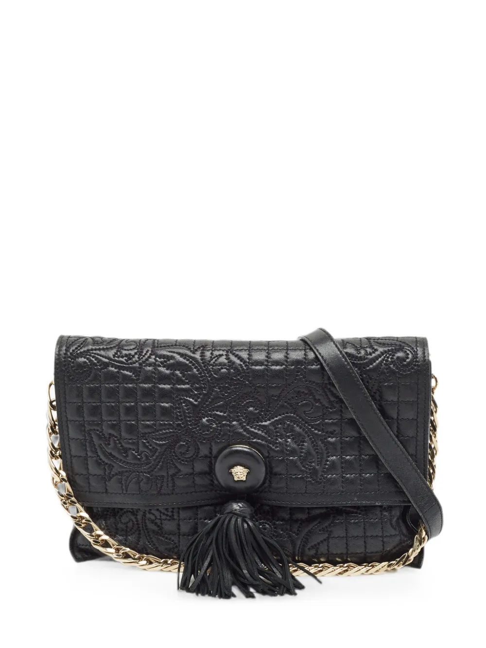 Versace Pre-Owned Medusa tassel shoulder bag - Nero