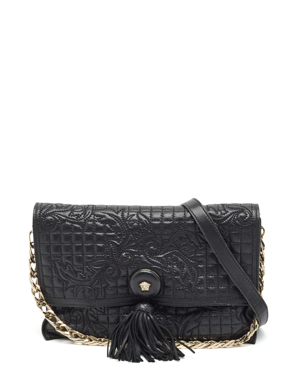 Versace Pre-Owned Medusa tassel shoulder bag - Nero