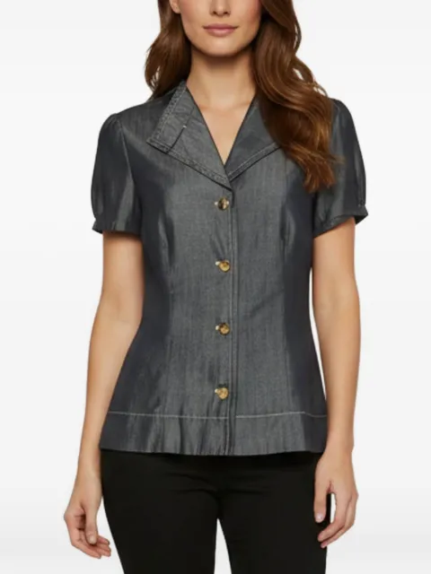 Christian Dior Pre-Owned short-sleeve chambray top