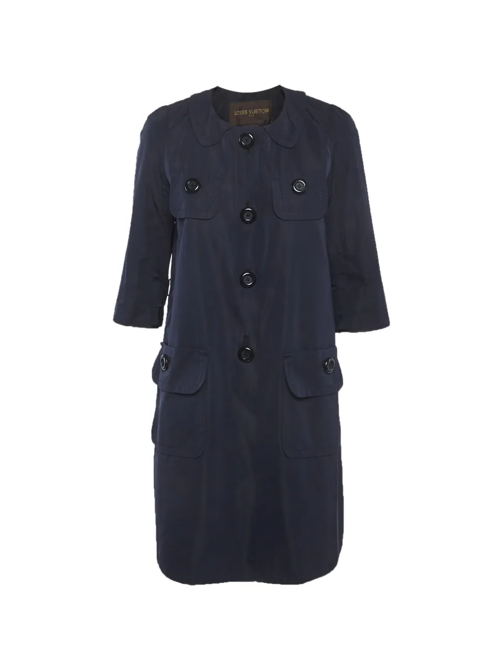 Louis Vuitton Pre-Owned Cappotto doppiopetto - Blu